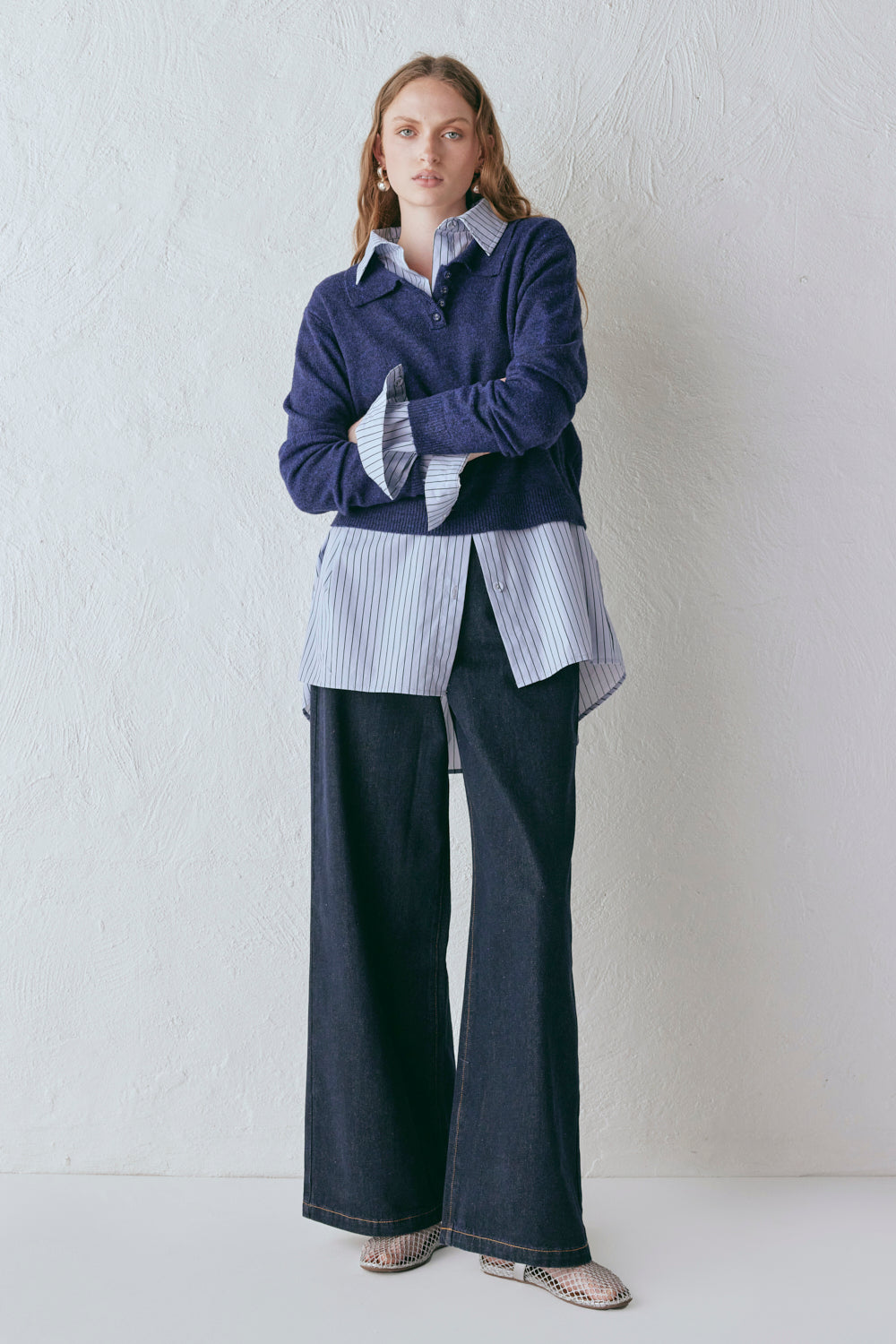 Bronte Knit Jumper Navy Marle