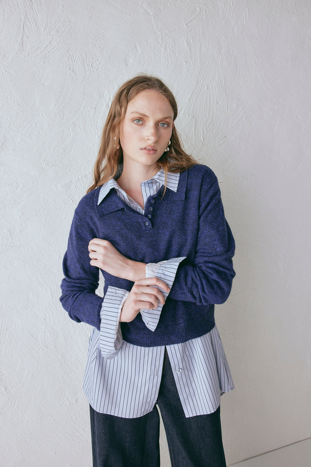 Bronte Knit Jumper Navy Marle