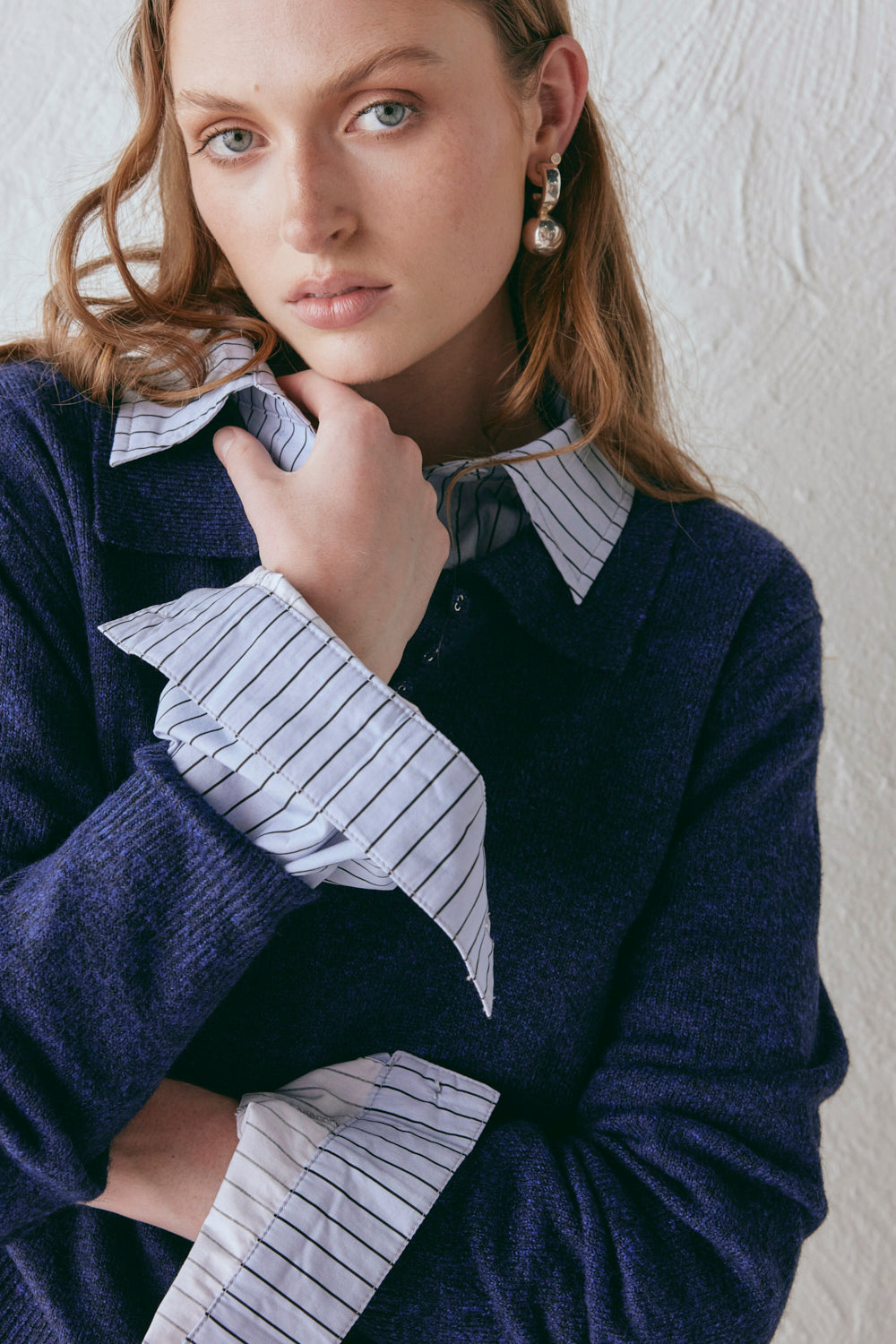 Bronte Knit Jumper Navy Marle