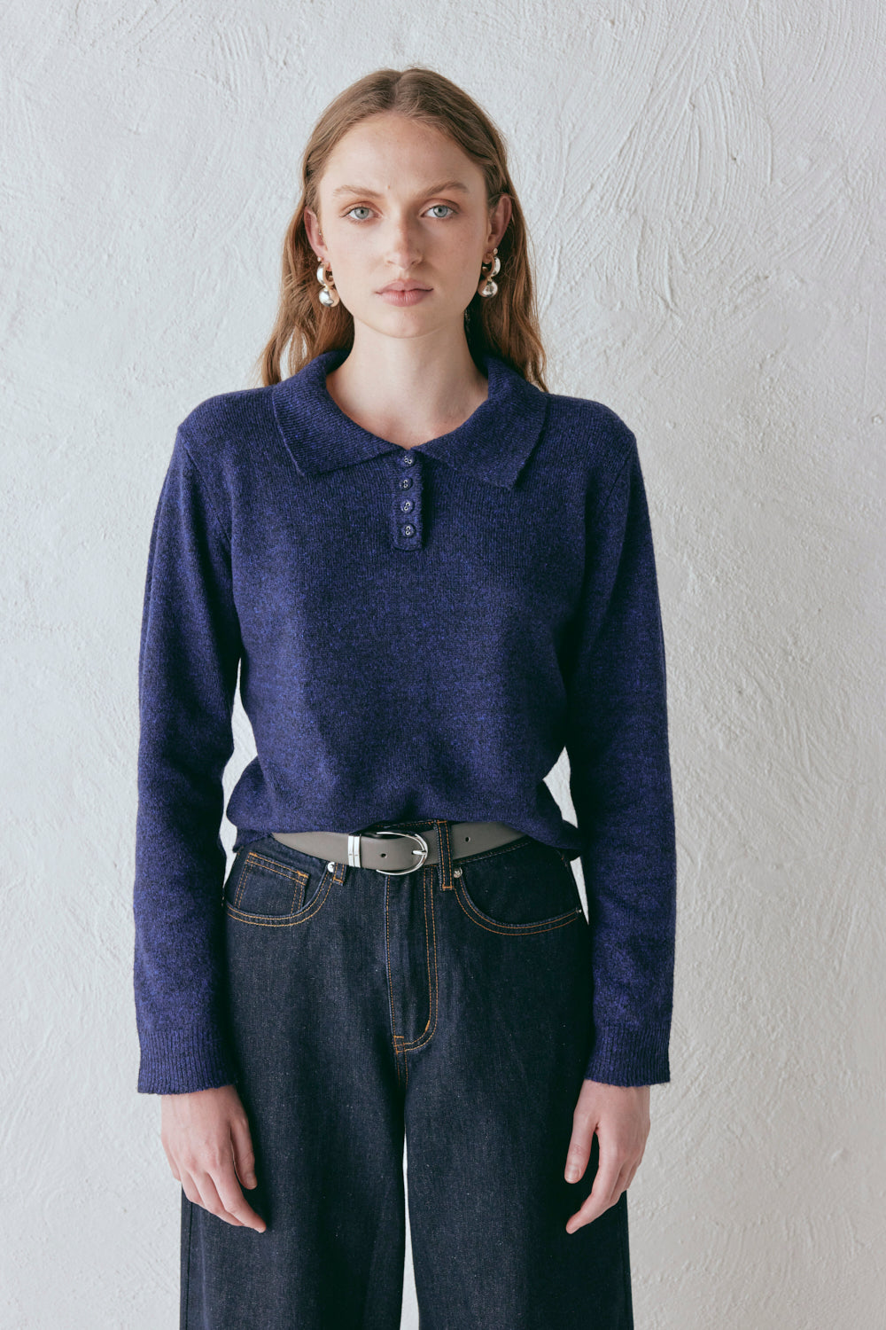Bronte Knit Jumper Navy Marle