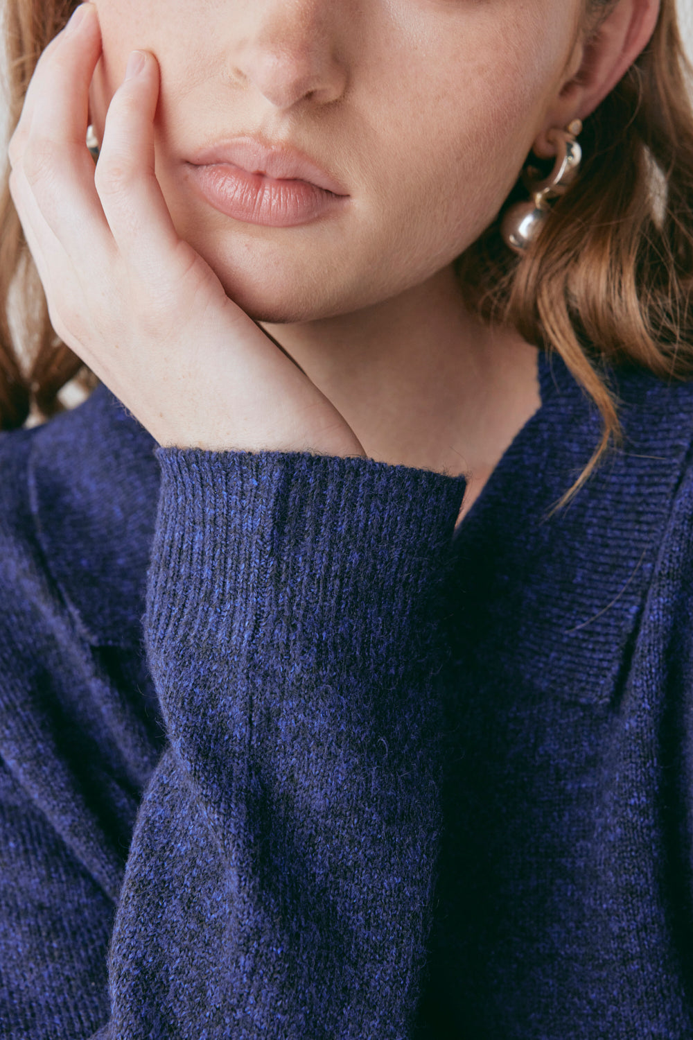 Bronte Knit Jumper Navy Marle