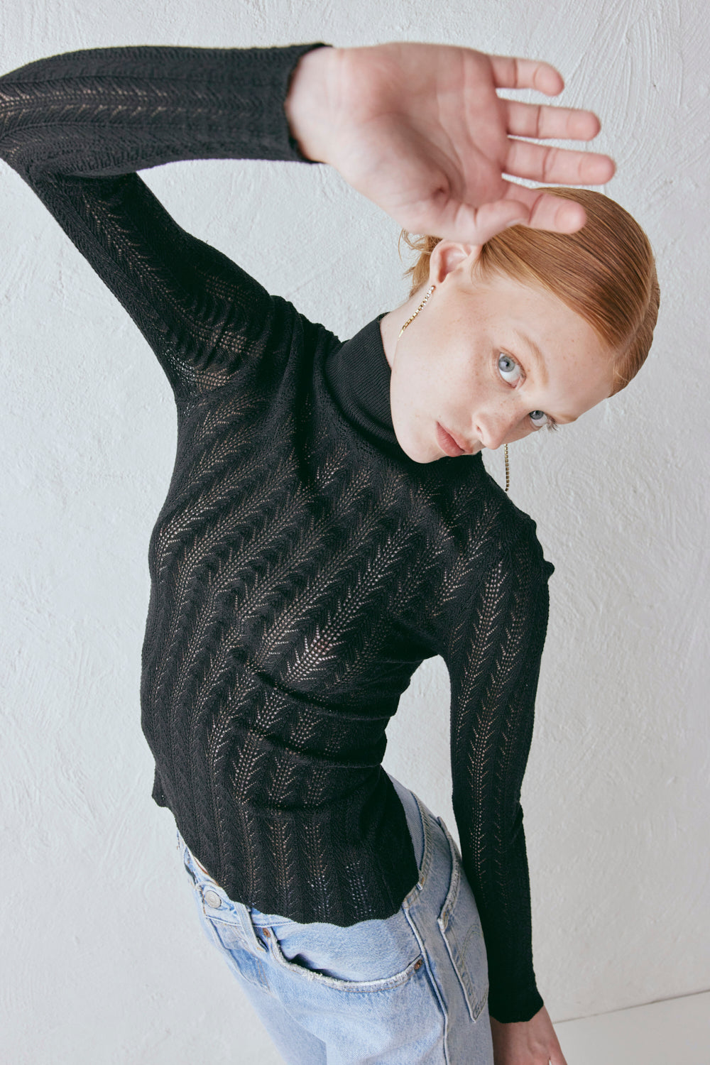 Harriet Knit Skivvy Black