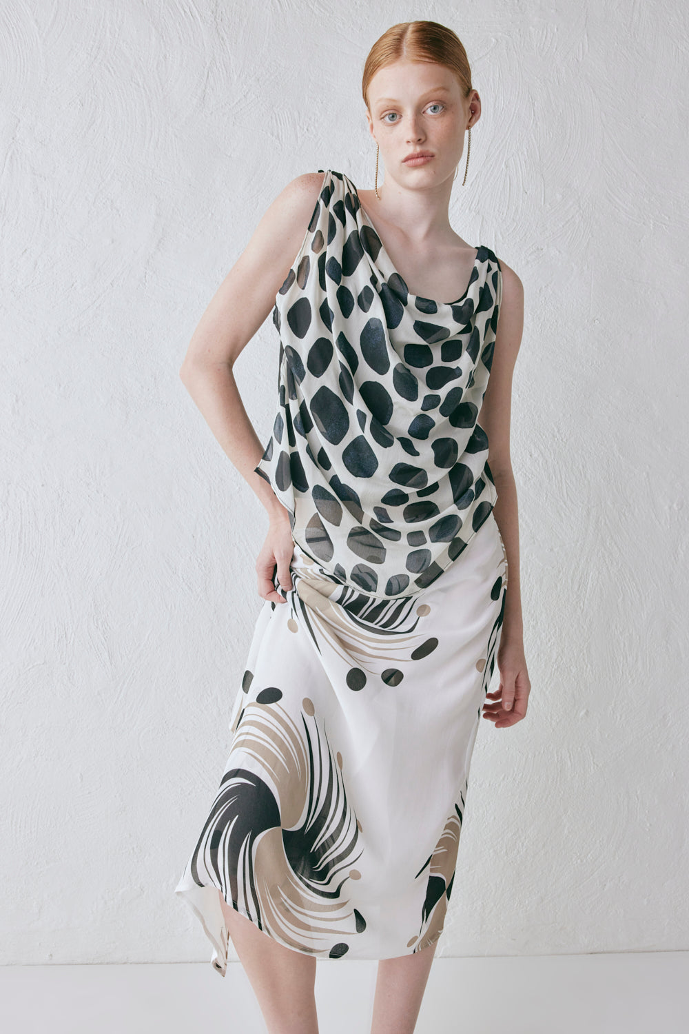 Delfi Wrap Midi Skirt Neo