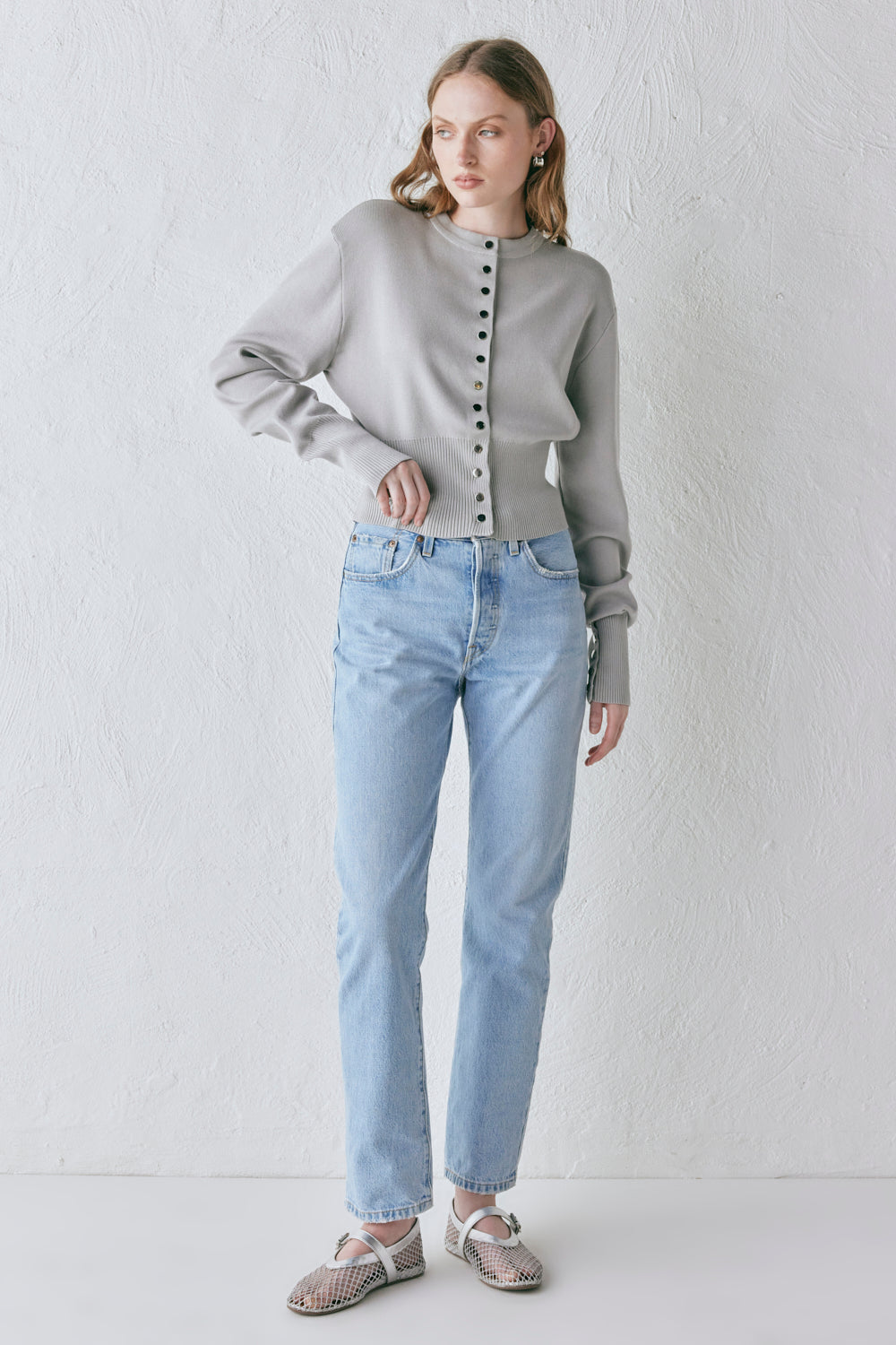 Sasha Knit Cardigan Grey