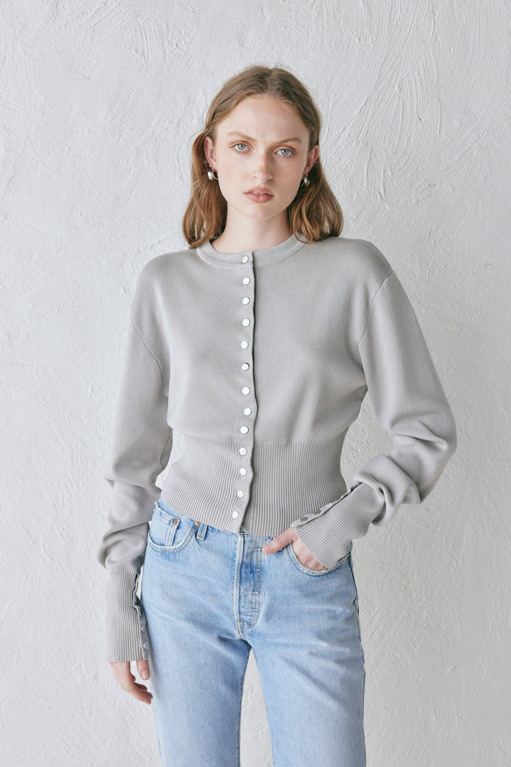 Sasha Knit Cardigan Grey