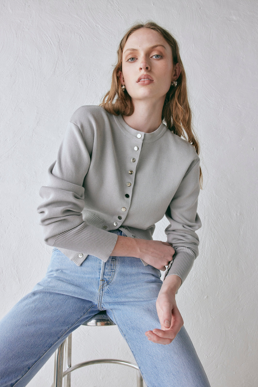 Sasha Knit Cardigan Grey