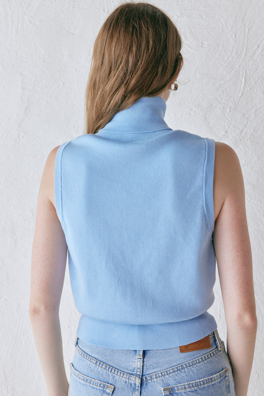 Rafael Knit Top Sky