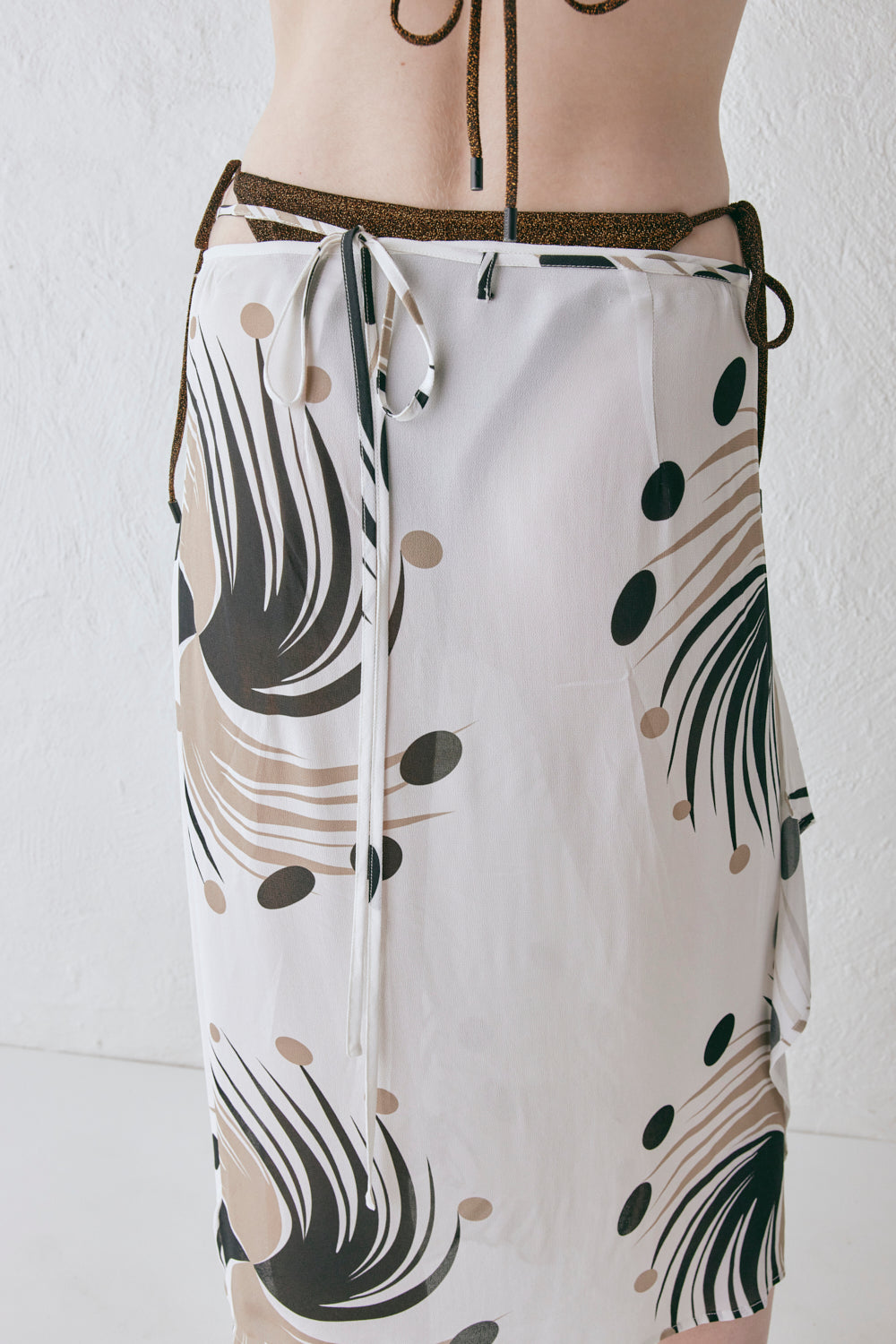 Delfi Wrap Midi Skirt Neo