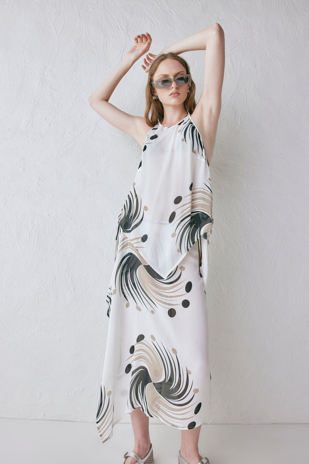 Delfi Wrap Midi Skirt Neo