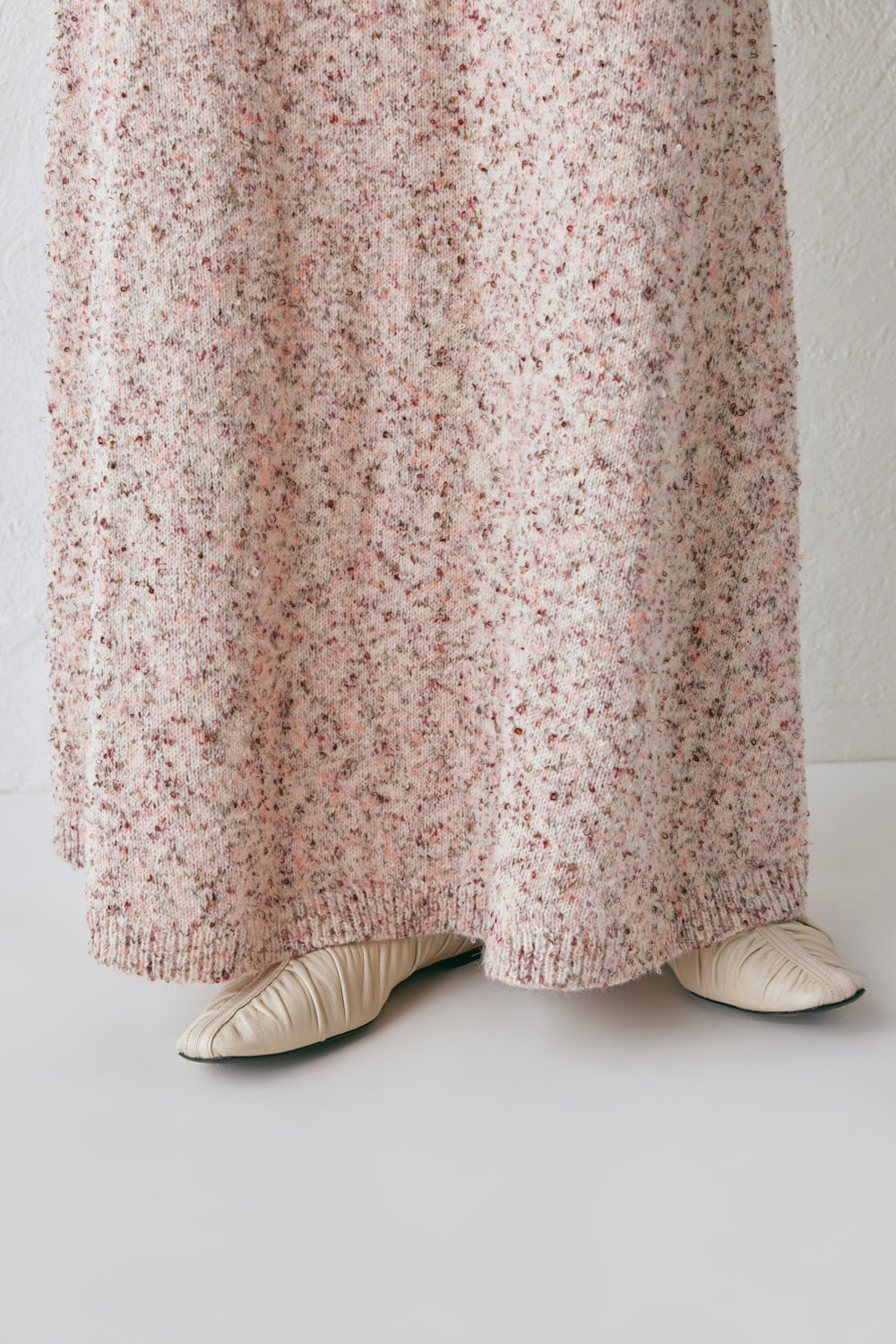 Lya Knit Maxi Skirt Pink Marle