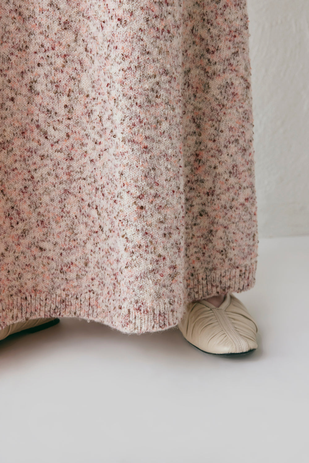 Lya Knit Maxi Skirt Pink Marle