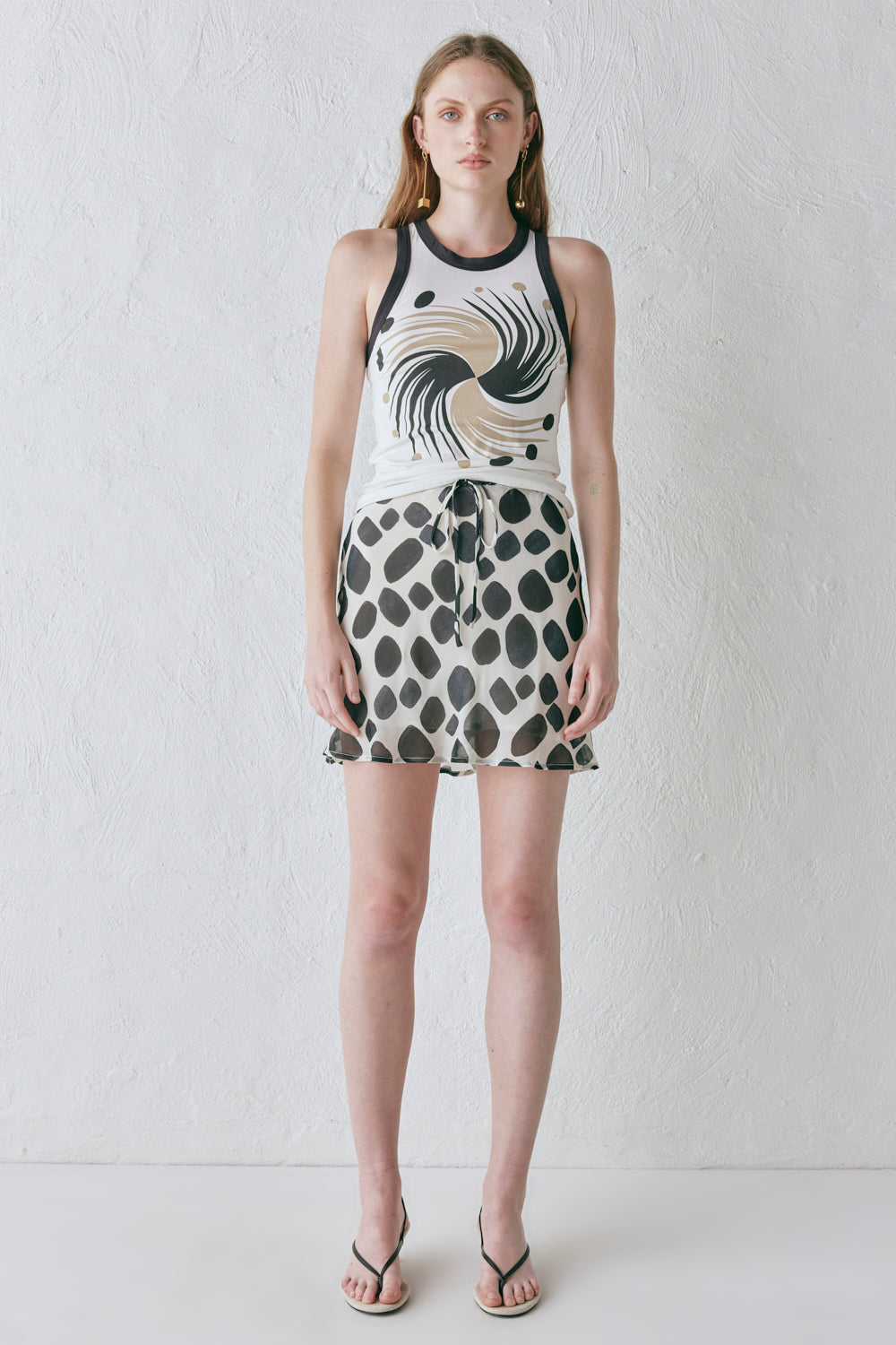 The Way to San Jose Bias Cut Mini Skirt Eni