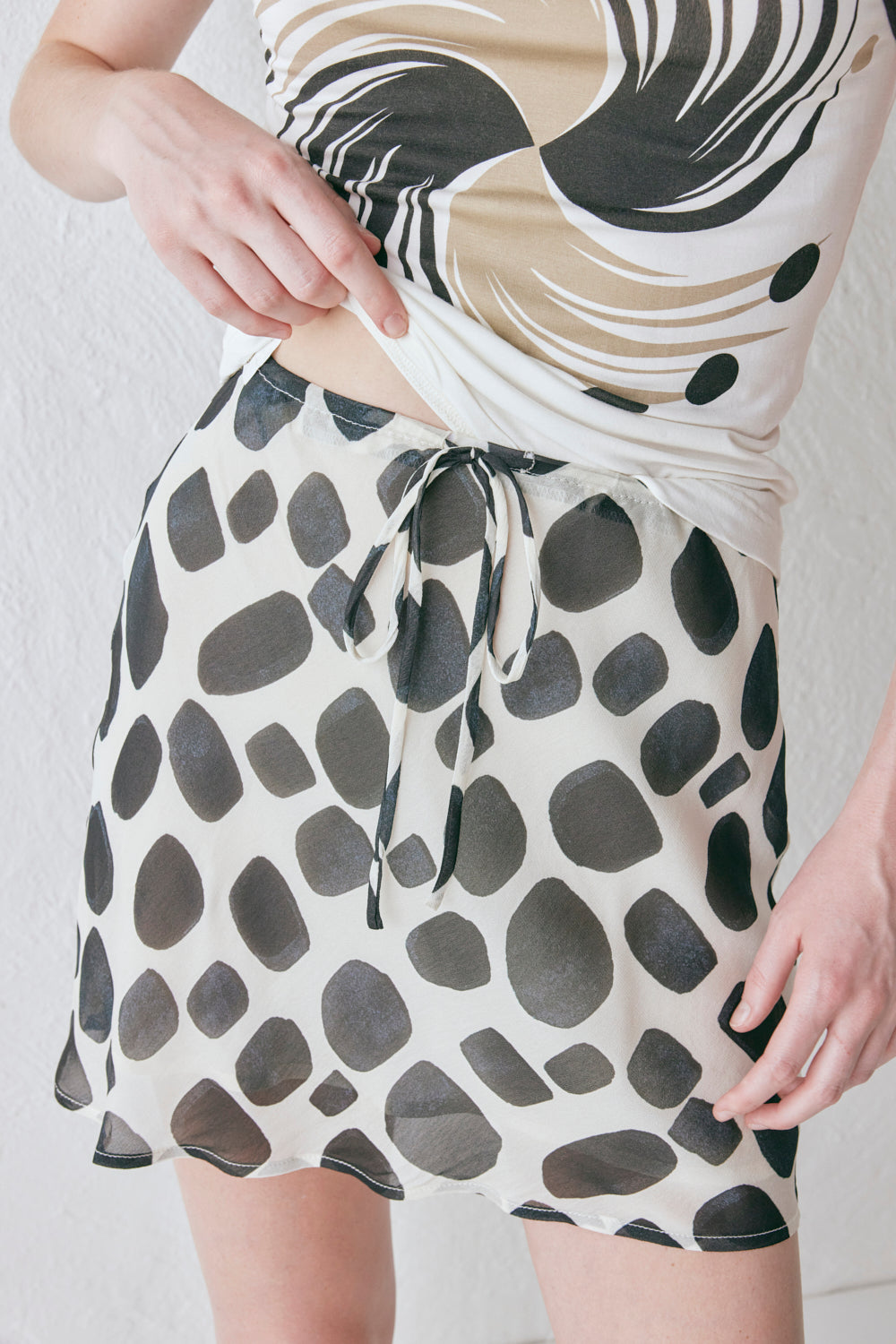 The Way to San Jose Bias Cut Mini Skirt Eni