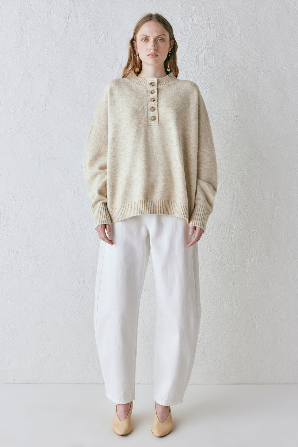 Blair Knit Jumper Oat Marle