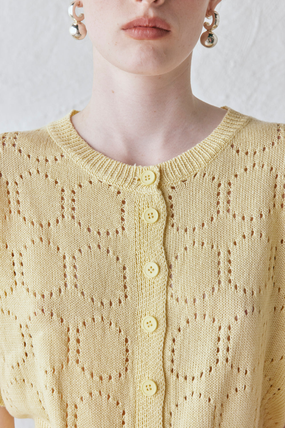 Charli Knit Cardigan Lemon
