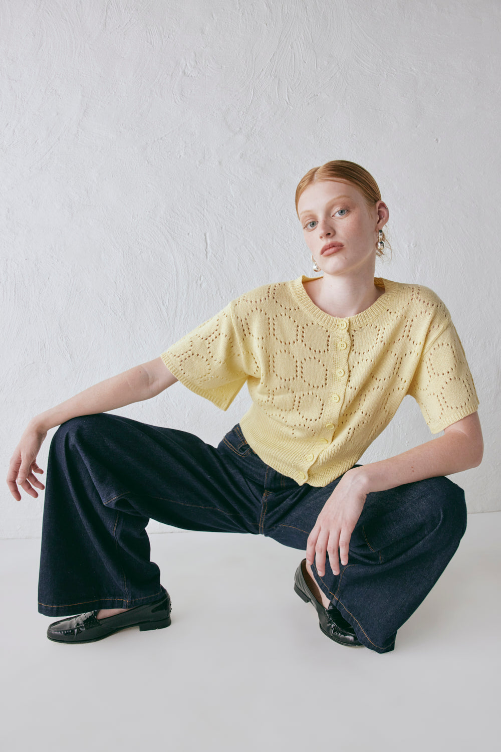 Charli Knit Cardigan Lemon