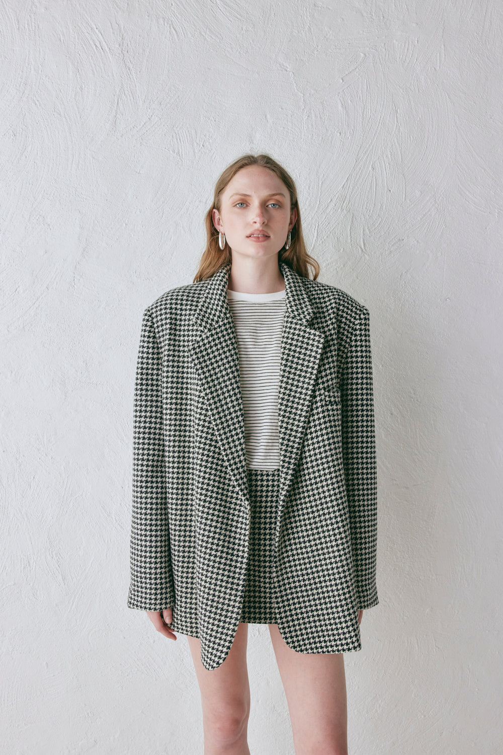 Yuja Wool Blazer Houndstooth