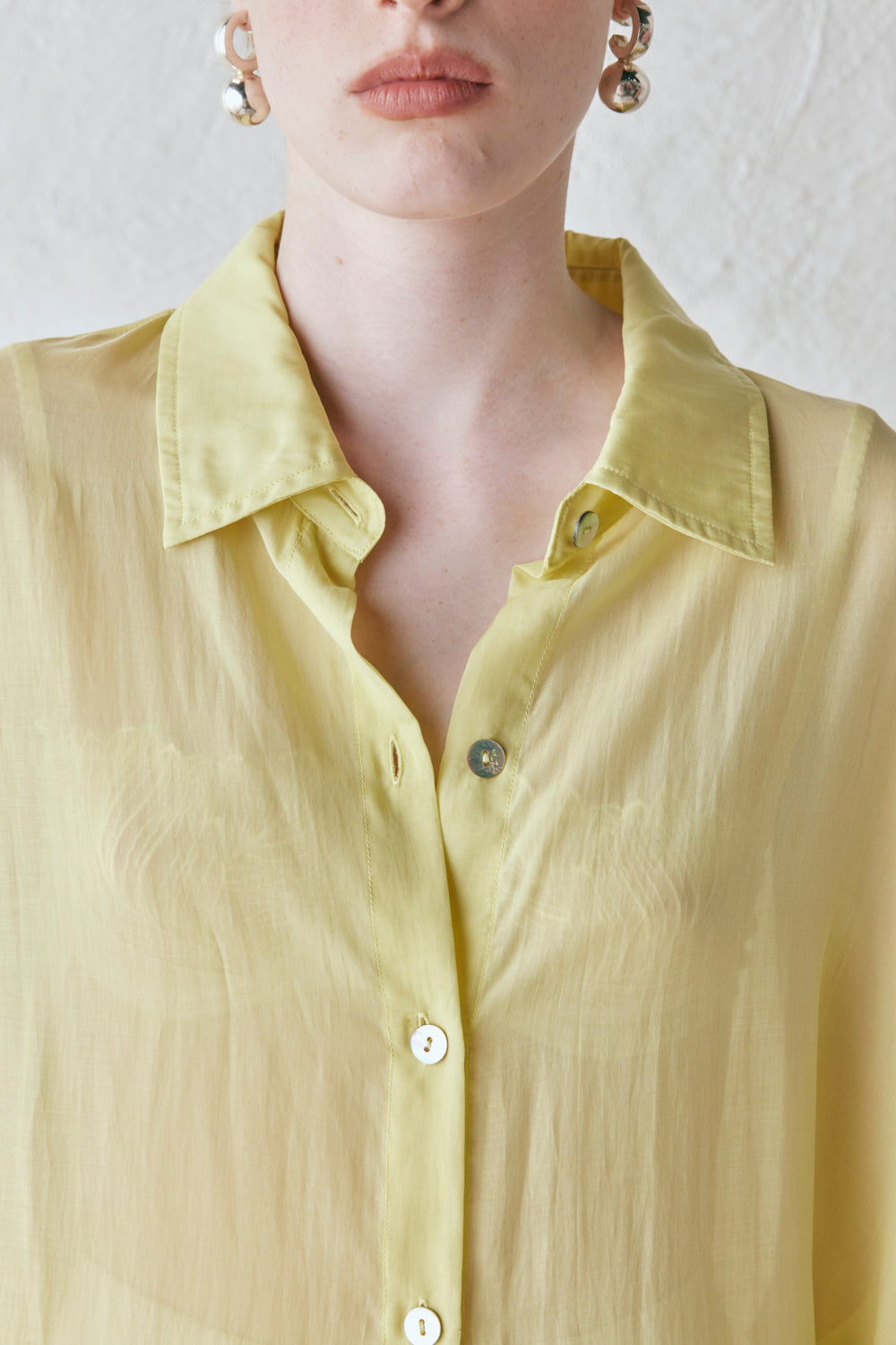 June Sheer Shirt Lemon