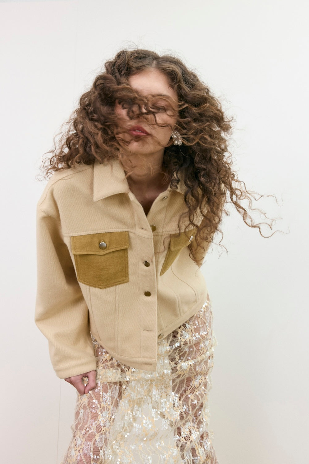 Elani Trucker Jacket Oat