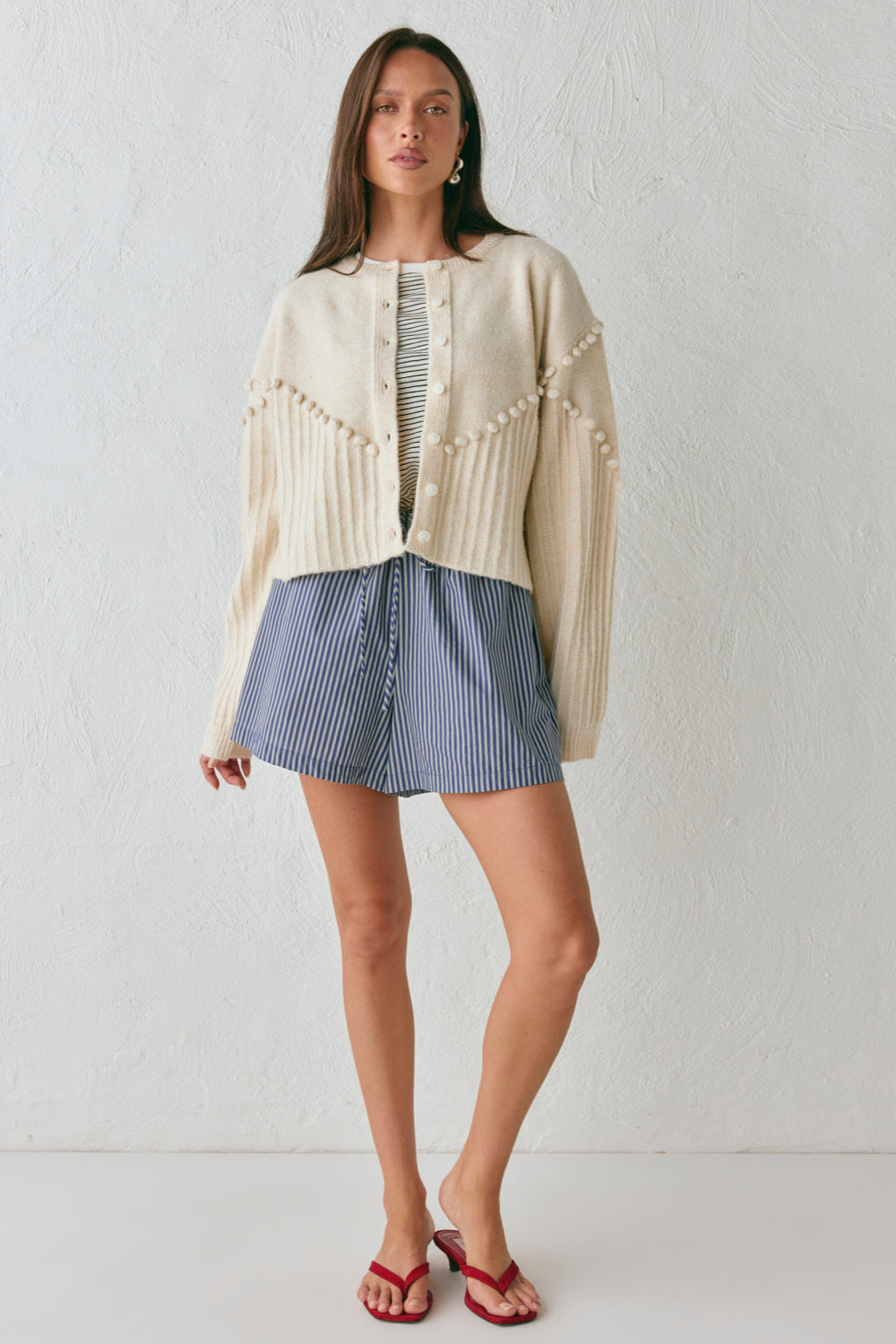 Miji Knit Cardigan Cream