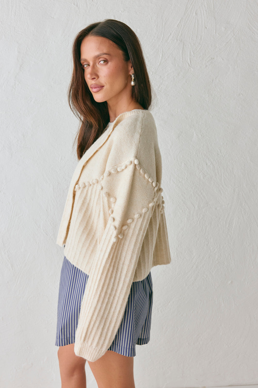 Miji Knit Cardigan Cream