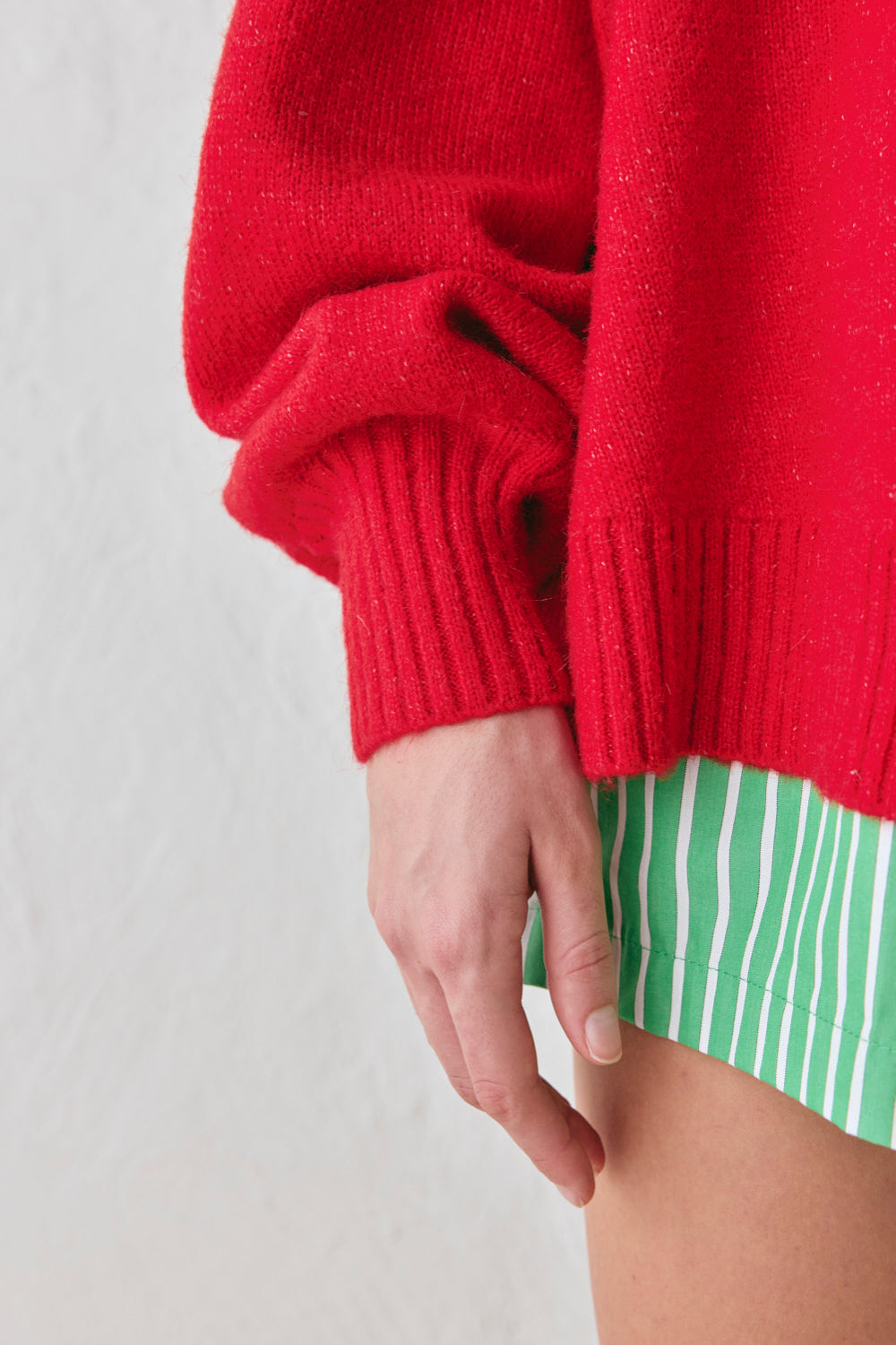 Yumi Knit Jumper Red