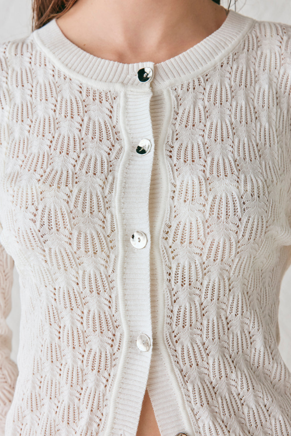 Malani Knit Cardigan White