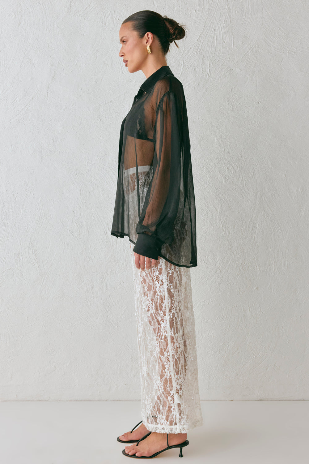 Kendal Sheer Shirt Black