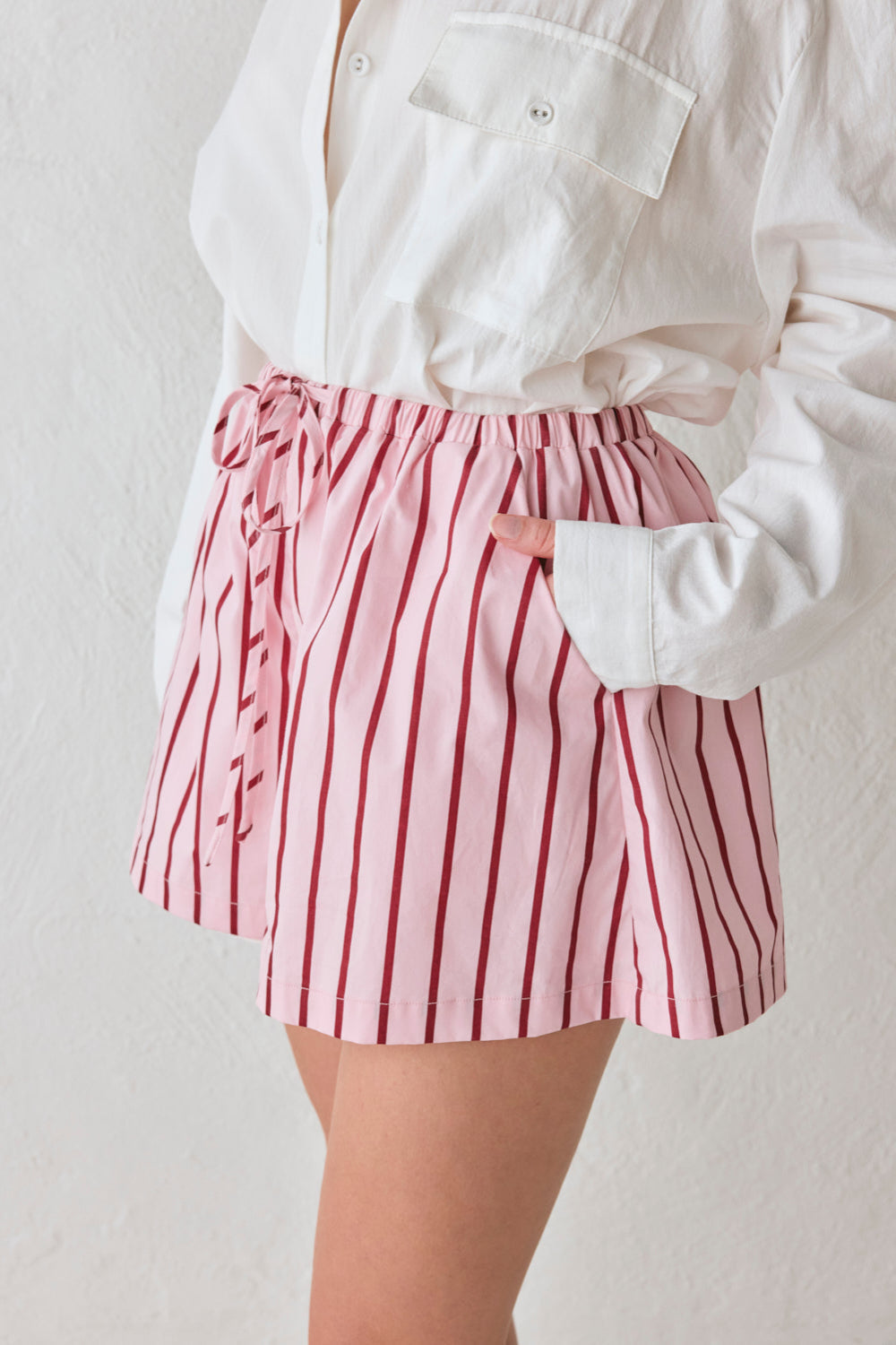 Annika Shorts Berry Stripe
