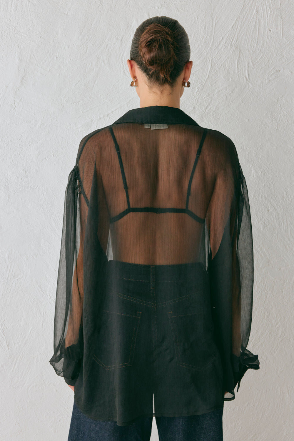 Kendal Sheer Shirt Black