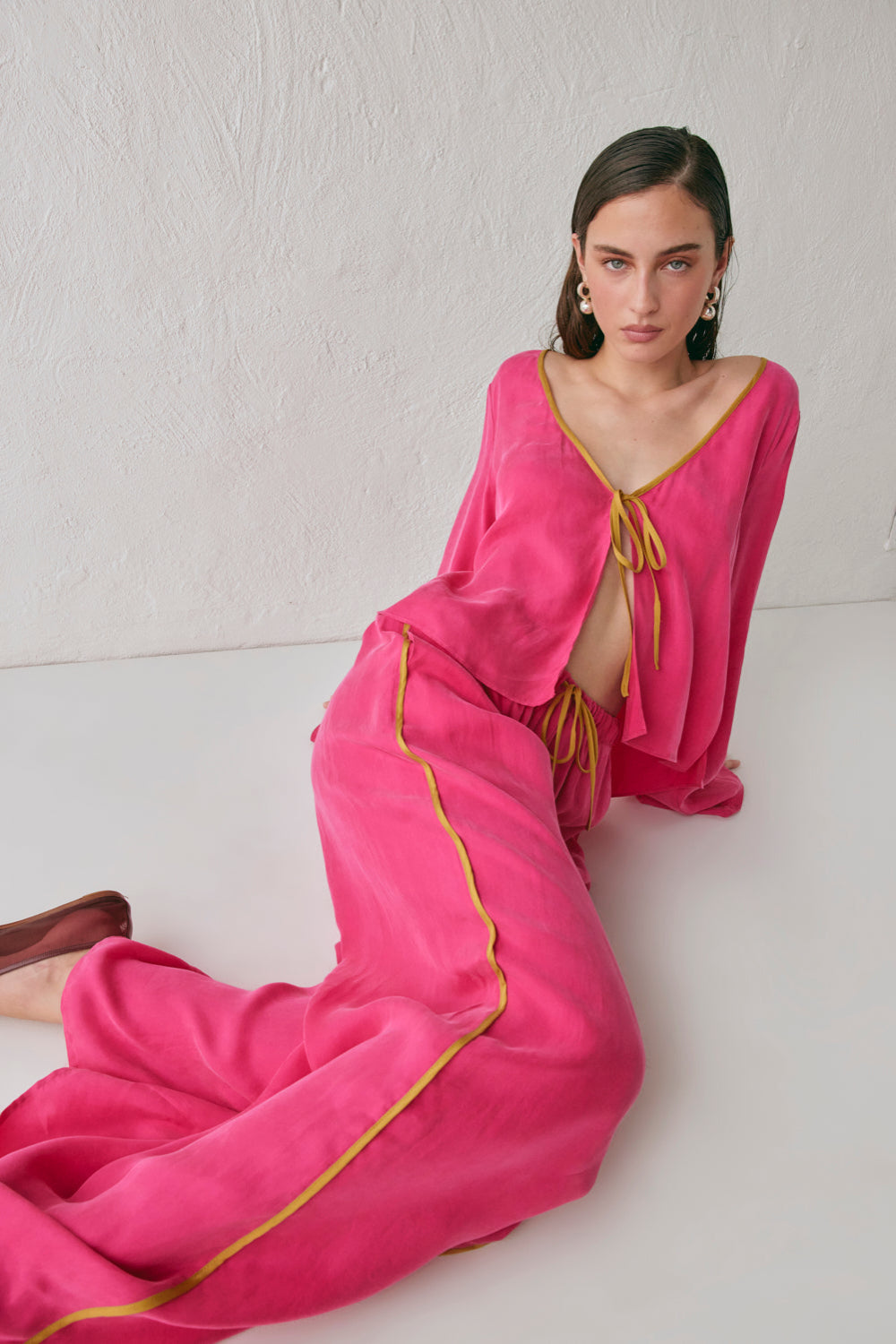 Moonscapes Pants Fuchsia