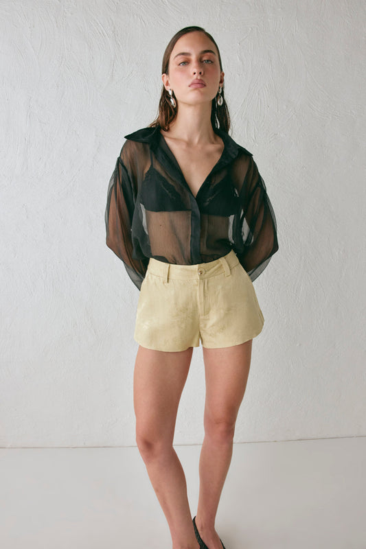 Levy Jacquard Shorts Pistachio