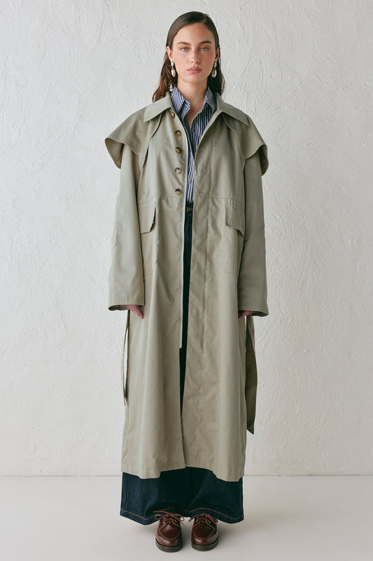 Gina Trench Coat Taupe