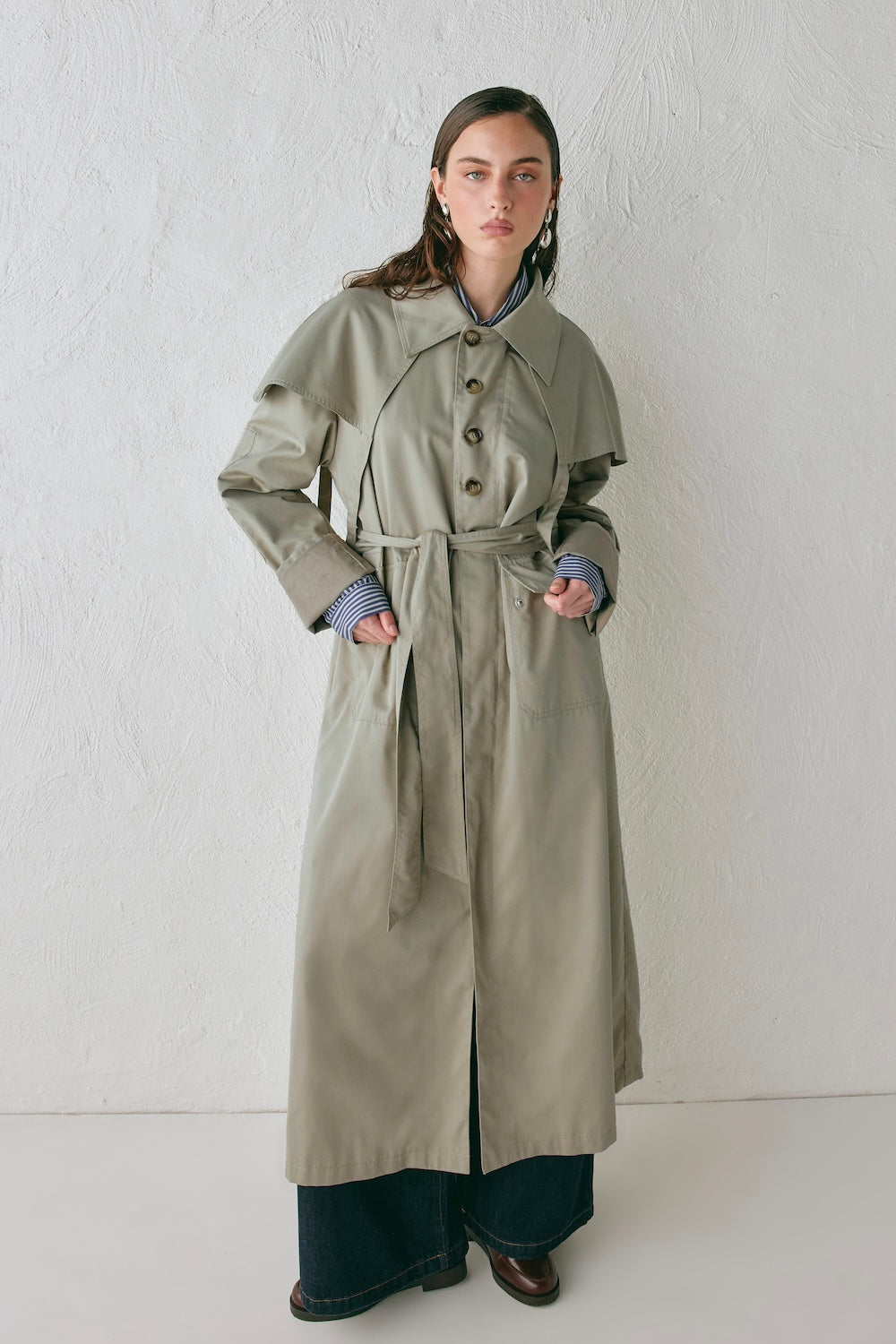 Gina Trench Coat Taupe