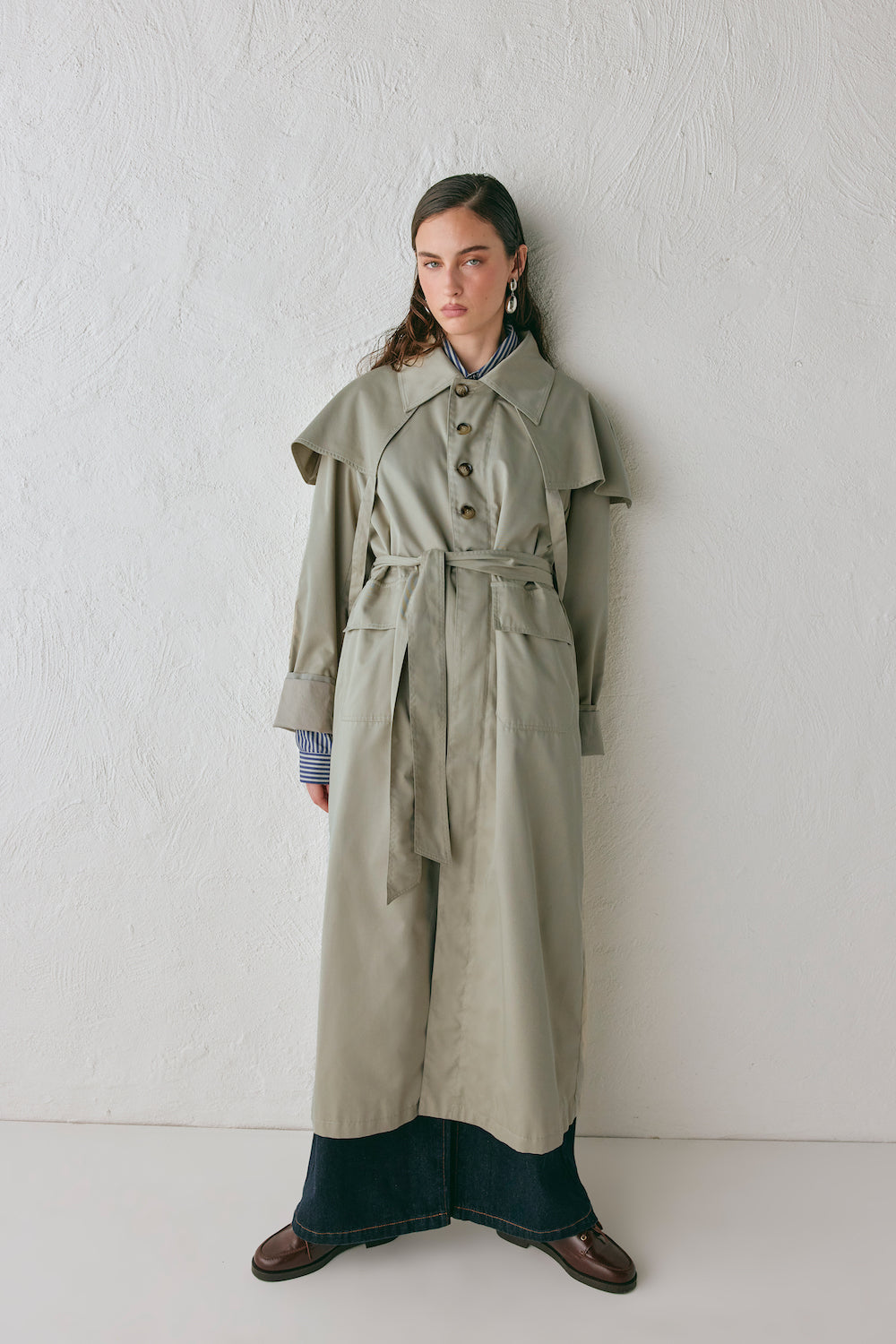 Gina Trench Coat Taupe