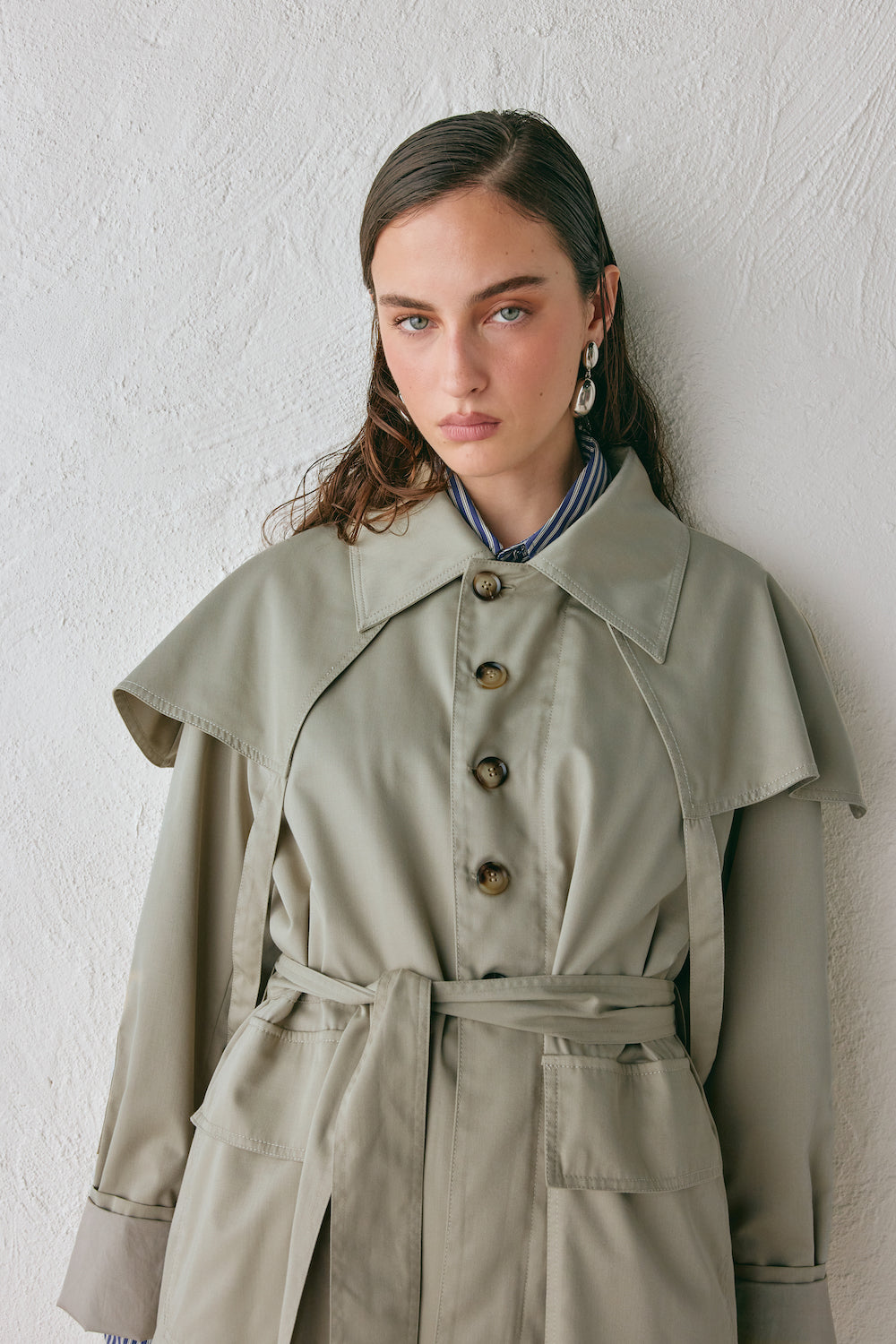 Gina Trench Coat Taupe
