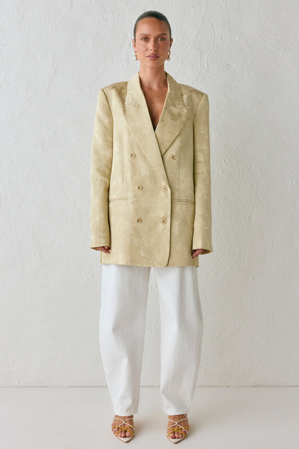 Kyra Jacquard Blazer Pistachio