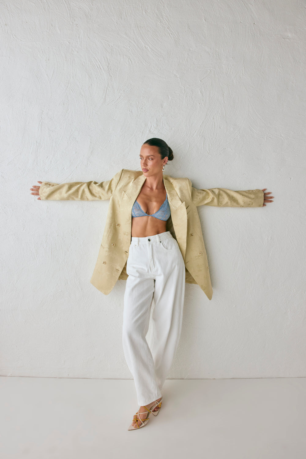 Kyra Jacquard Blazer Pistachio