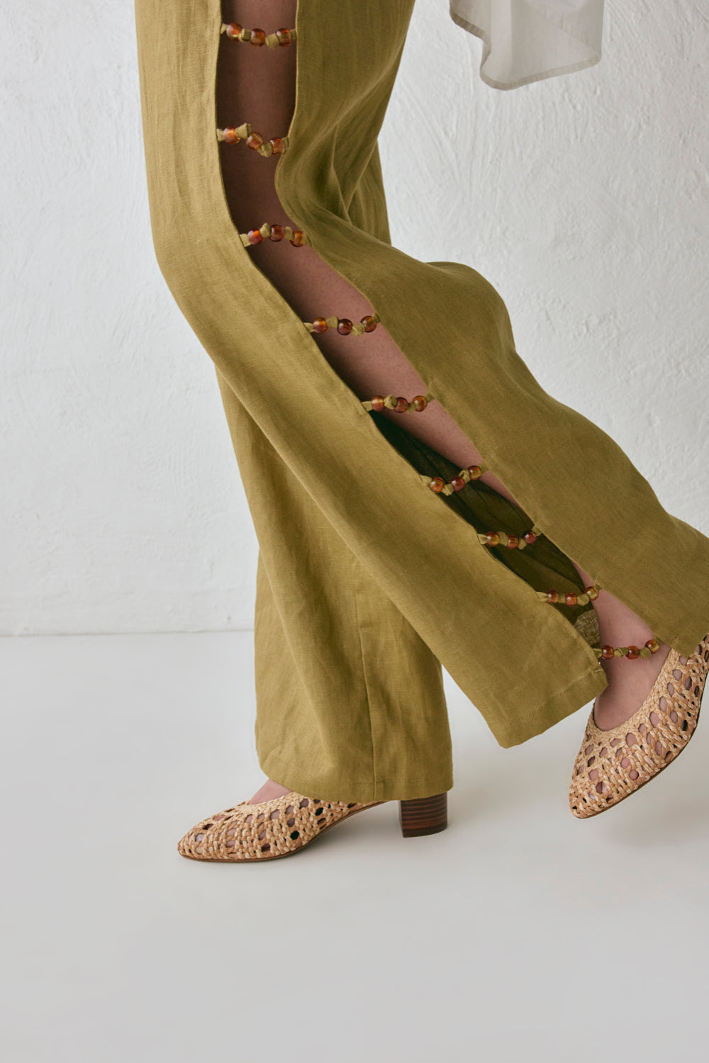 Tia Linen Pants Olive