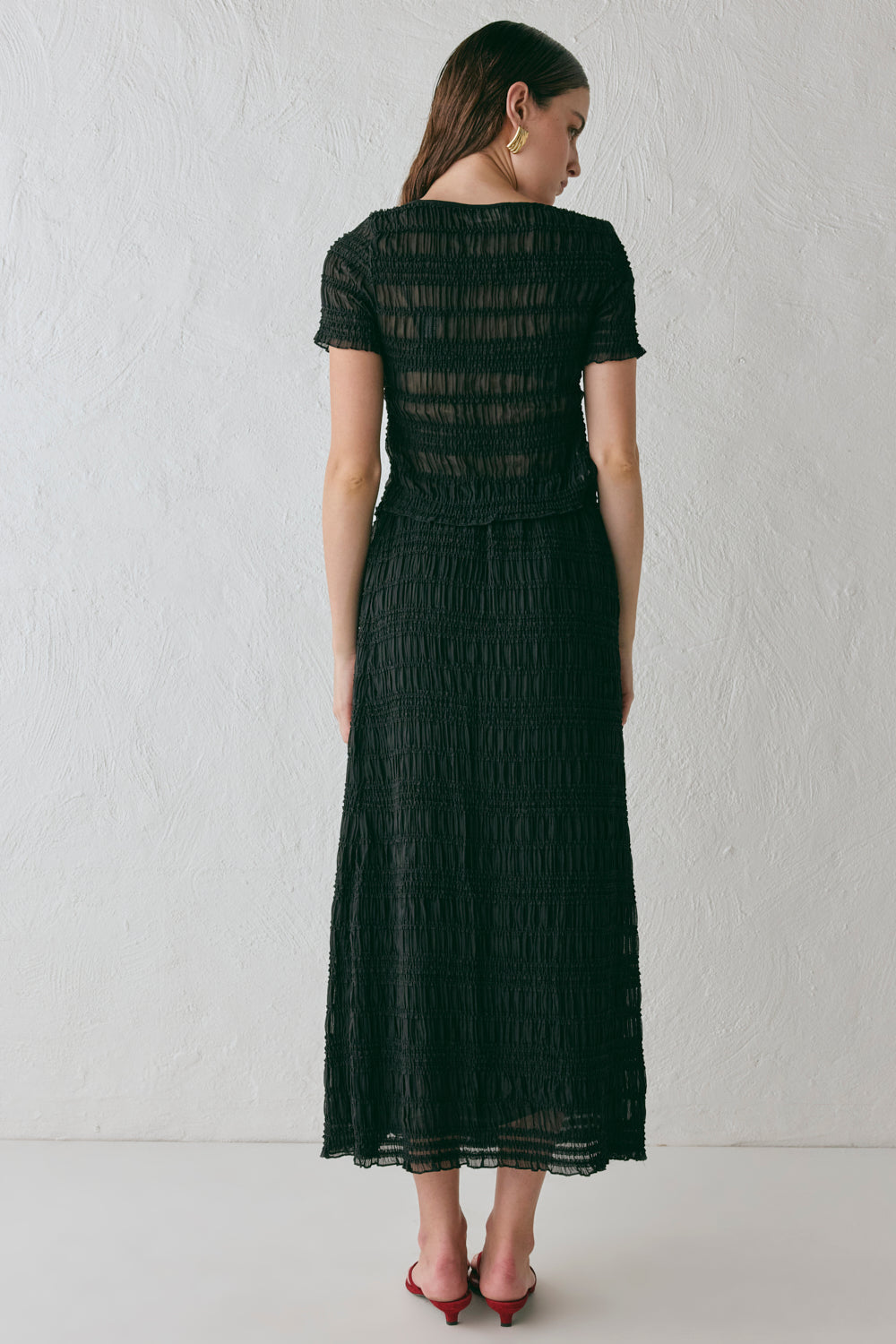 Mia Midi Skirt Black