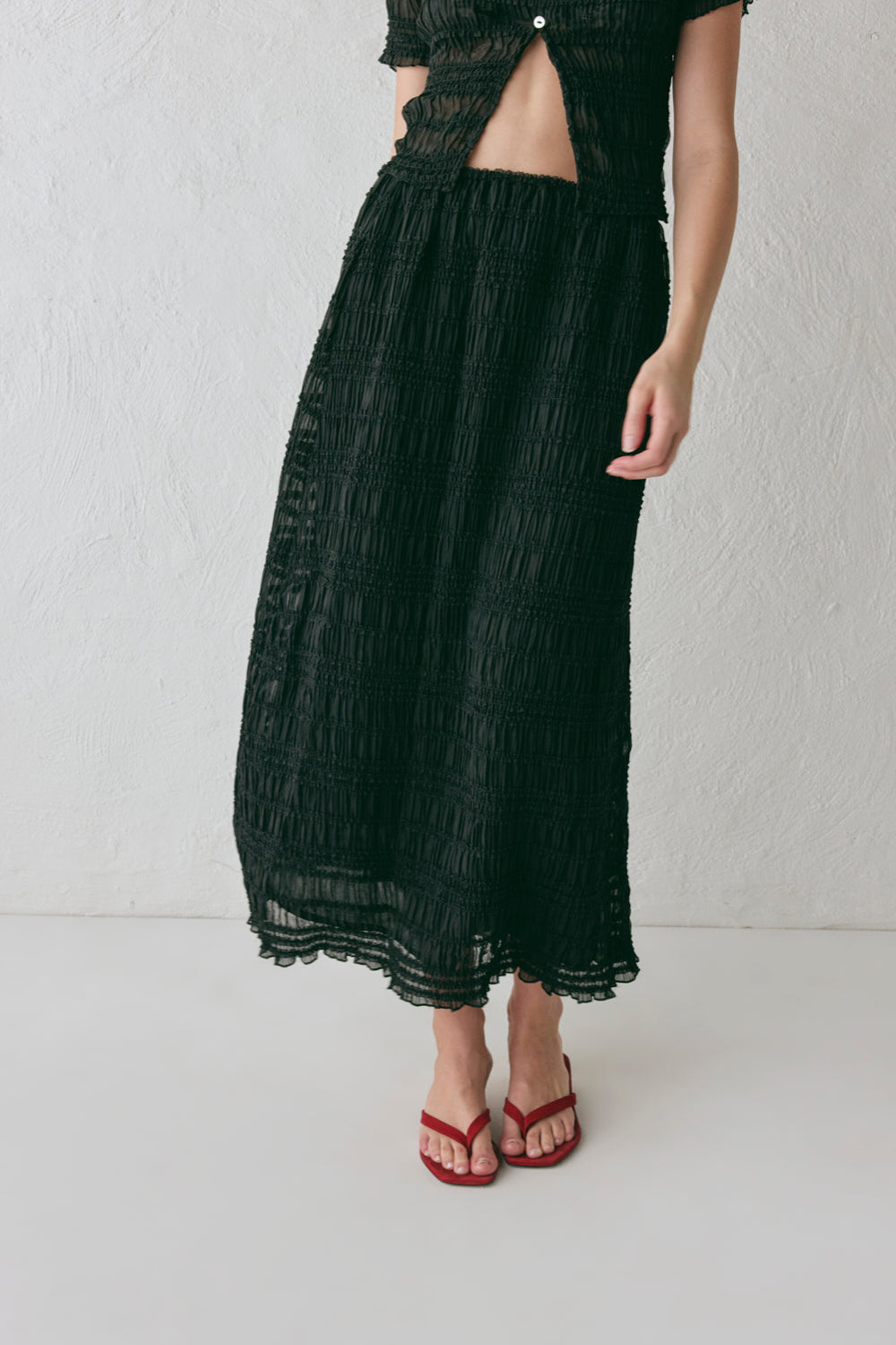 Mia Midi Skirt Black