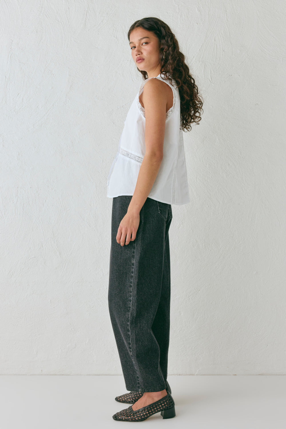 Amber Smock Top White