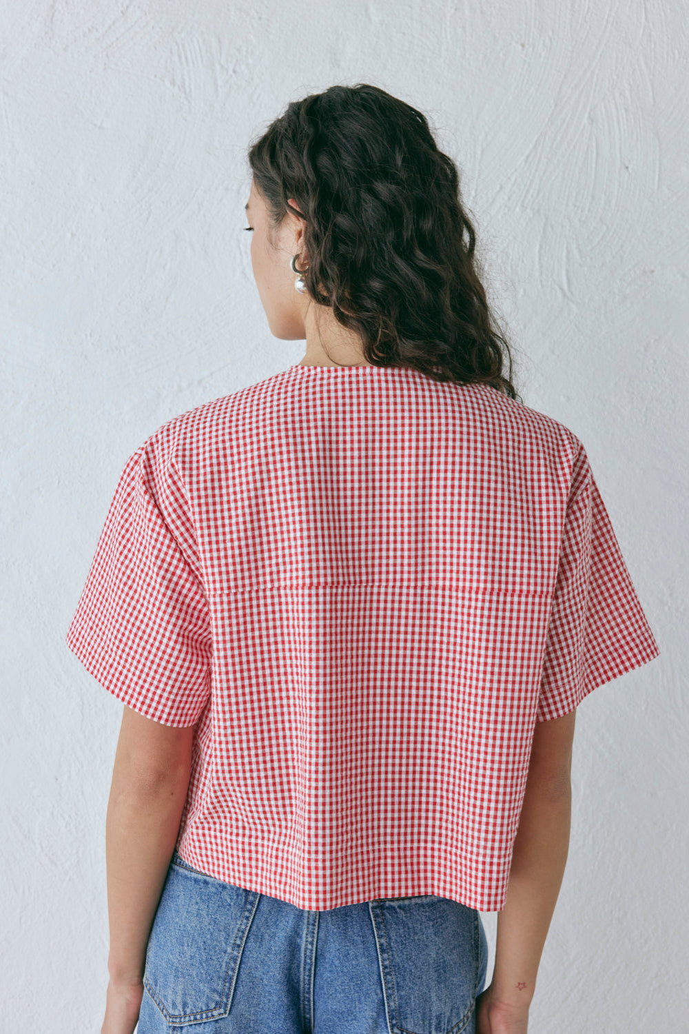Portia Smock Top Red