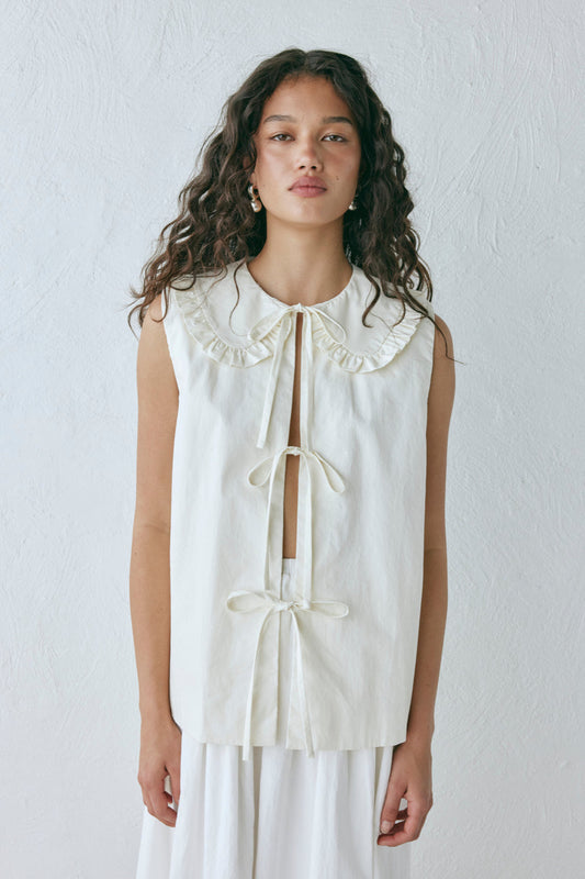 Indira Smock Top Cream