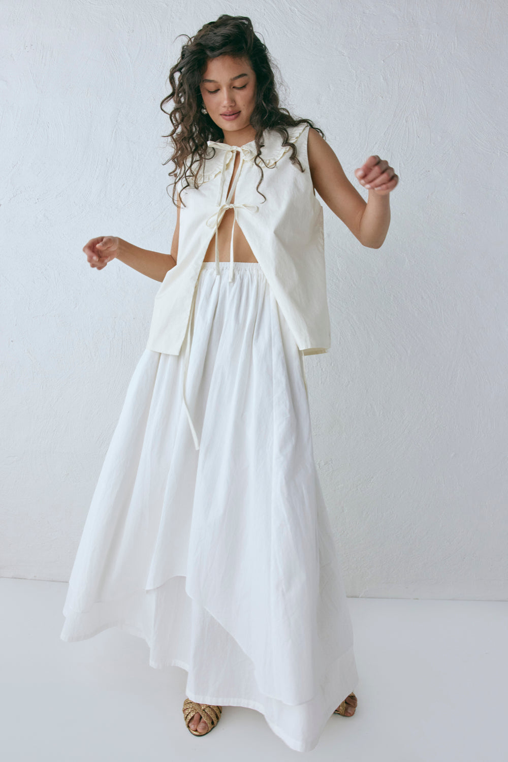 Jasmin Maxi Skirt White