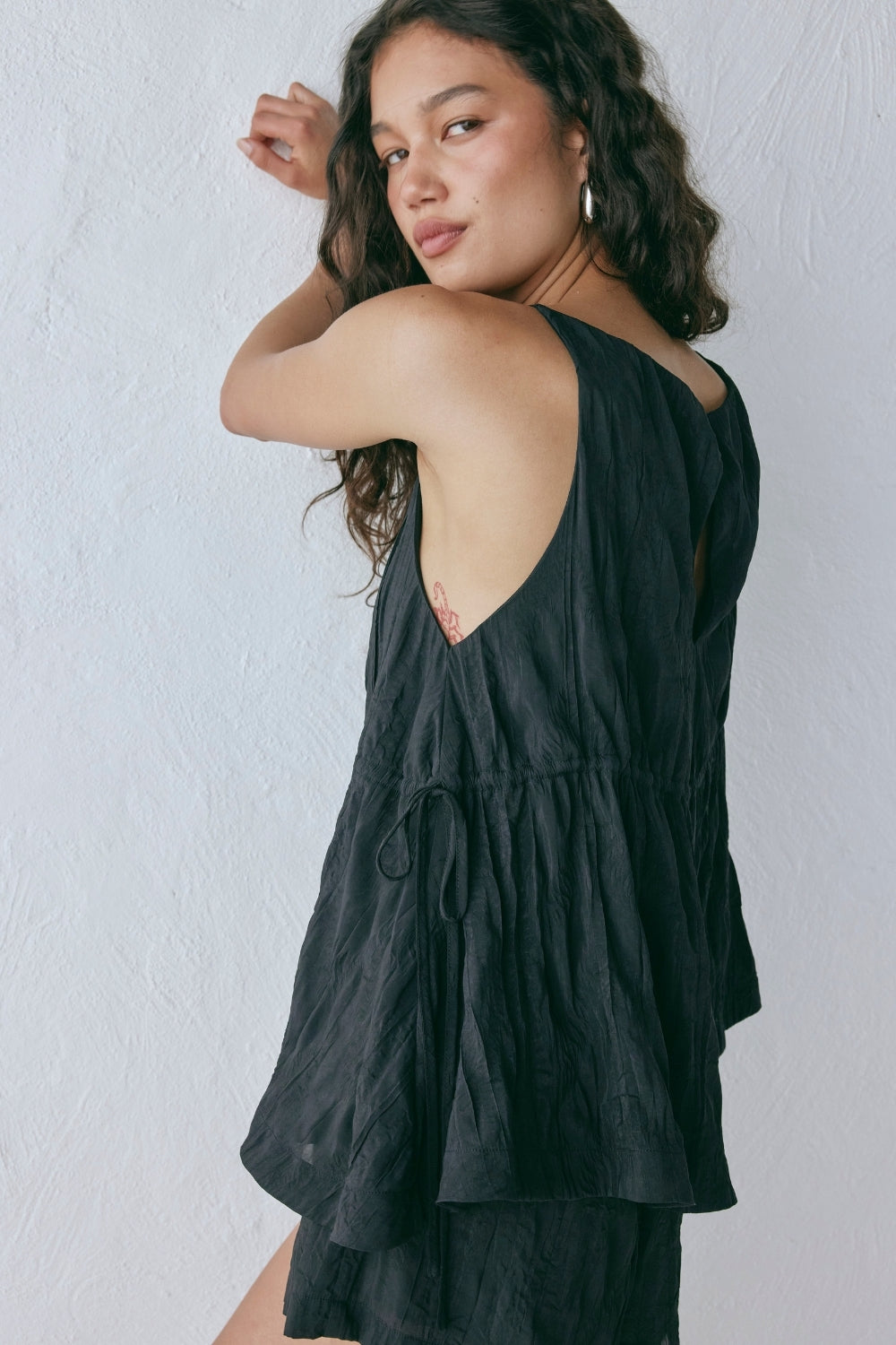 Indi Top Crinkle Black