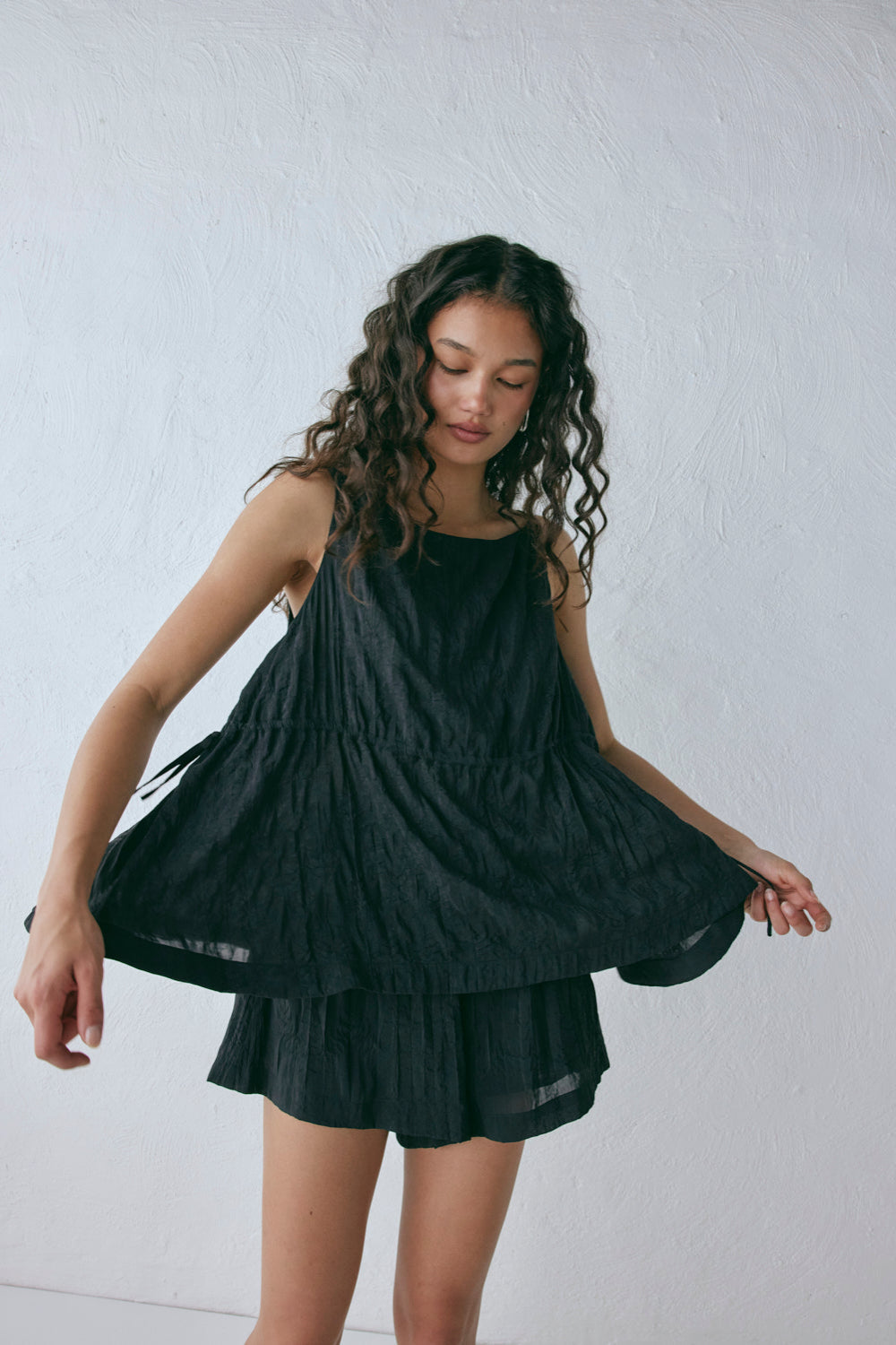 Indi Top Crinkle Black