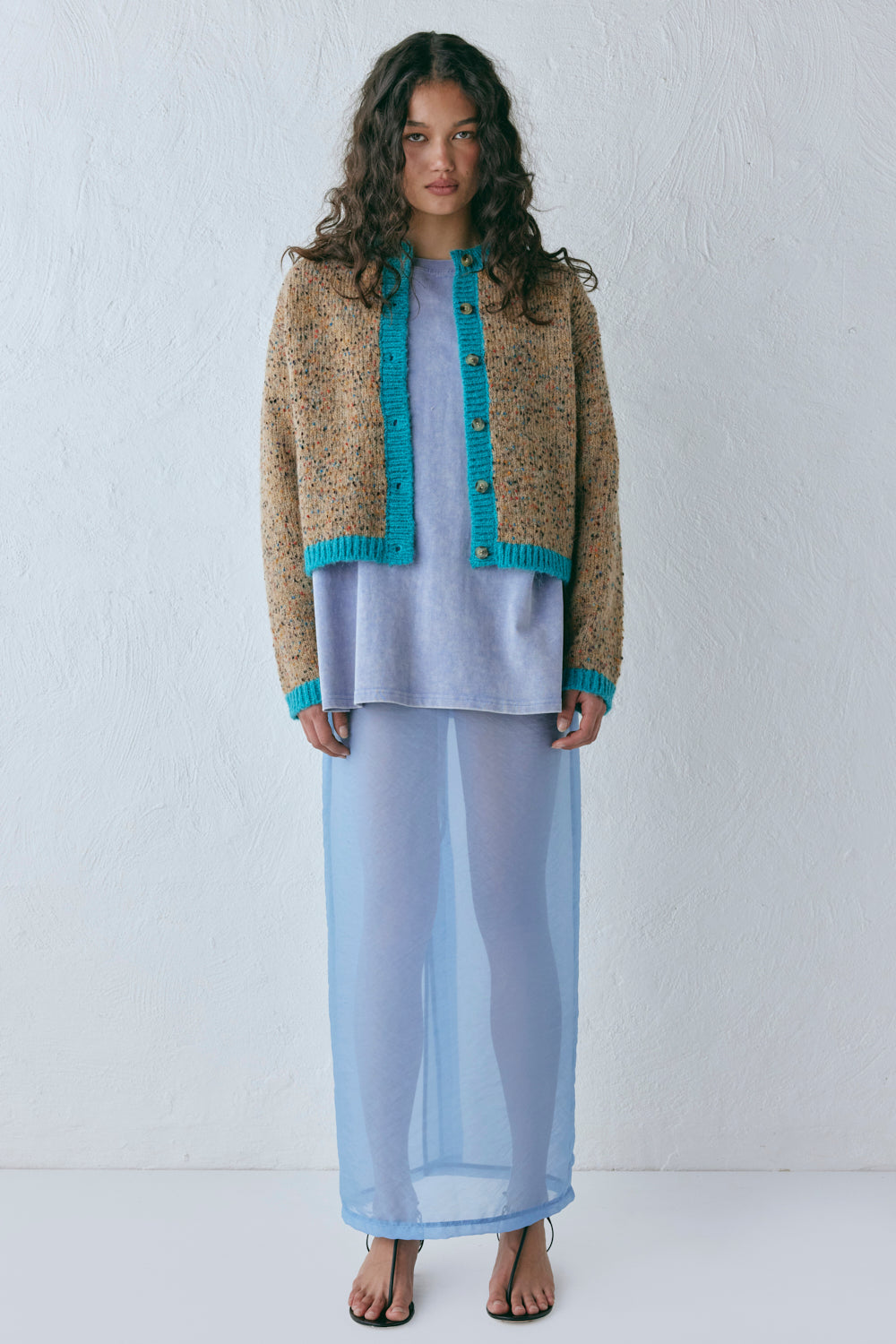 Camila Knit Cardigan Speckle
