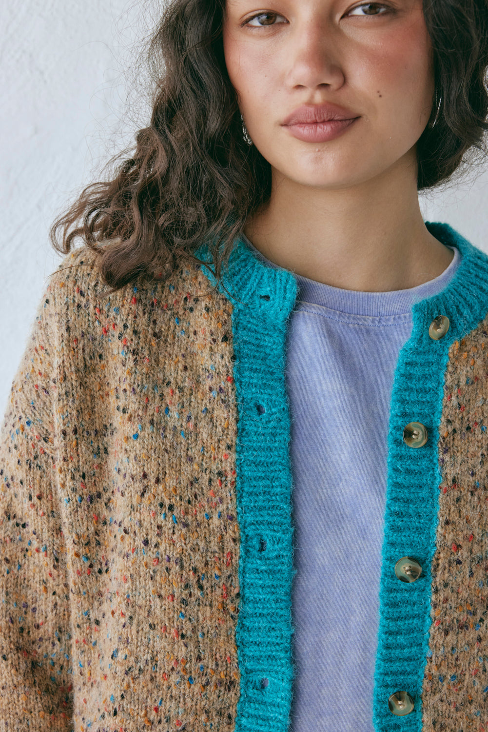 Camila Knit Cardigan Speckle