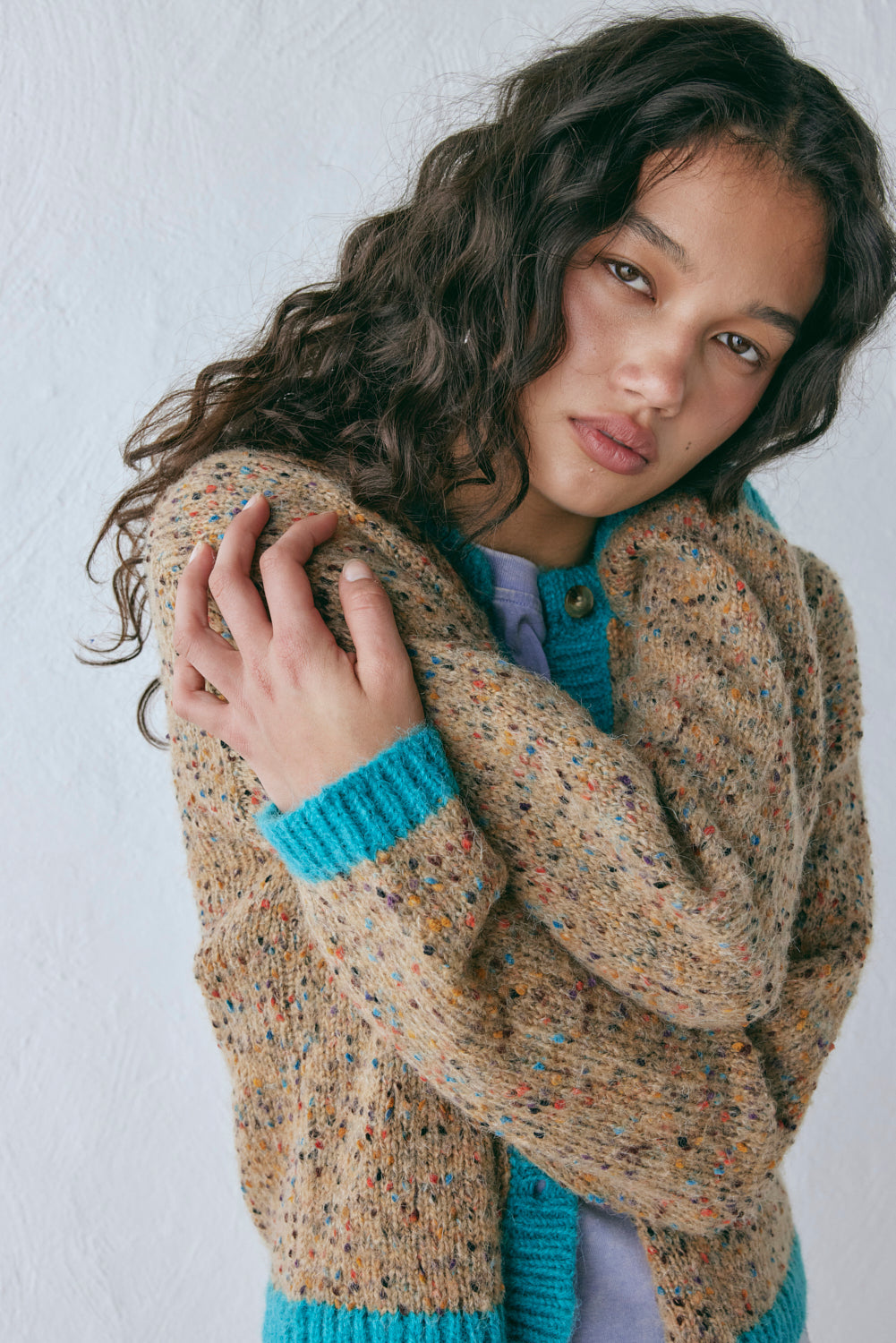 Camila Knit Cardigan Speckle